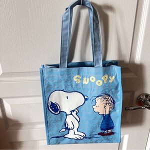 Snoopy Blue Tote Bag